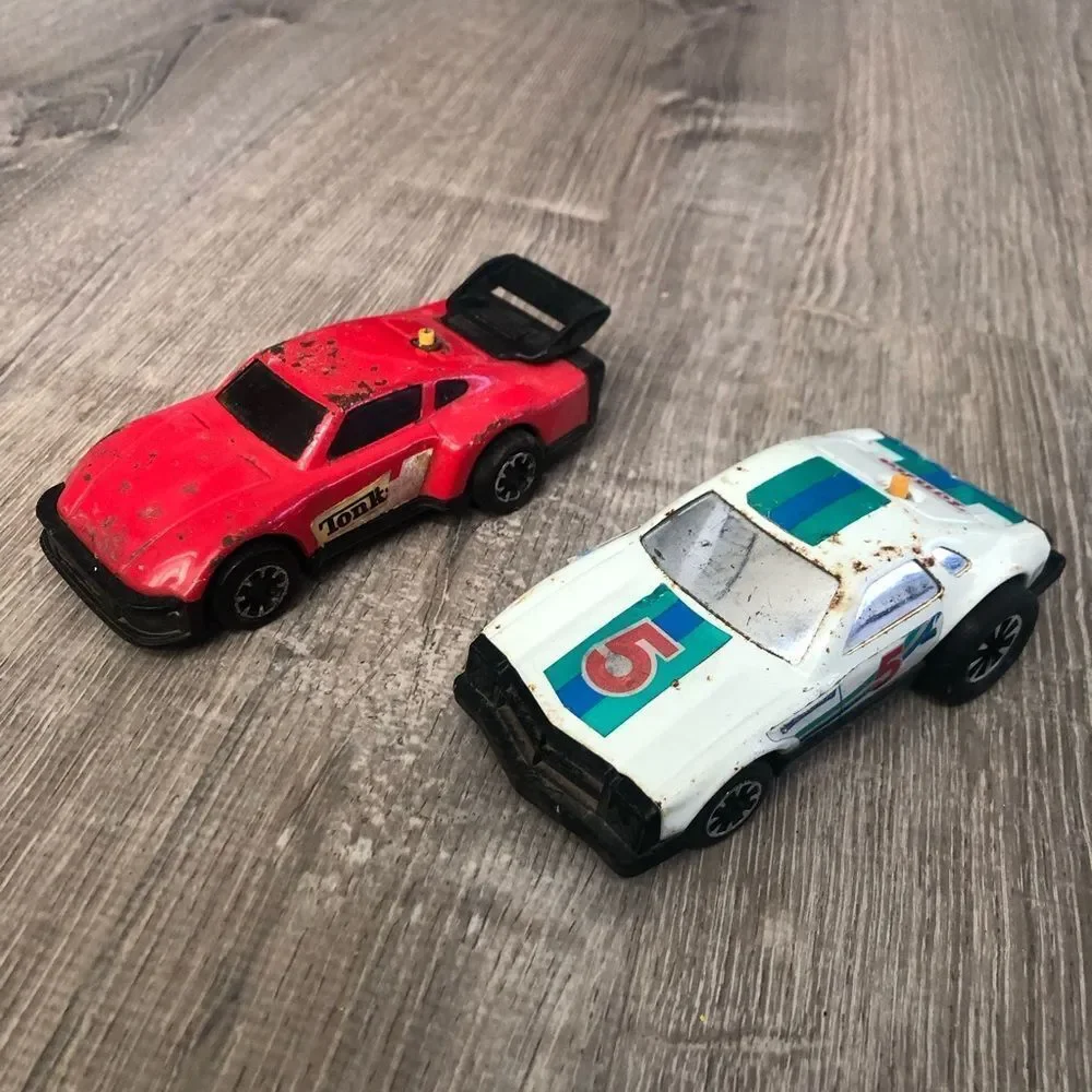 Vintage Lot Of 4 Tonka Toy Cars Paramedic Clutch Popper Pressed Steel Truck READ